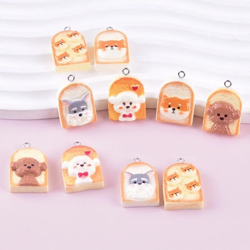 Resin Crafts Diy - 10 szt. Urocze zawieszki z żywicy