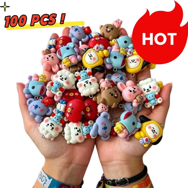 7 szt. BT21 Żywiczne Charmsy z – Resin Crafts Diy recenzja i cena